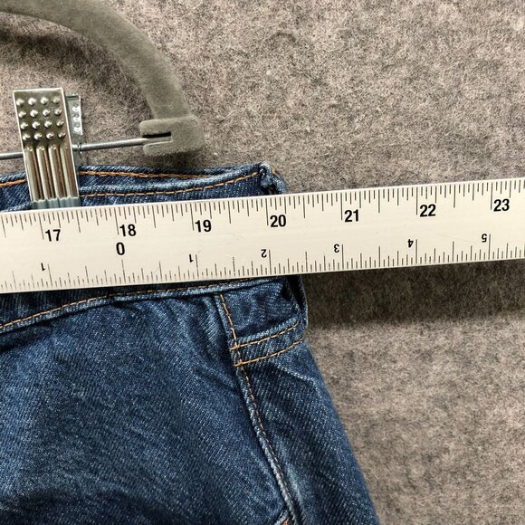 H&M Super Baggy Low Waist Jeans Womens 16 Blue Loose Fit Medium Wash Wide Leg - Picture 8 of 11